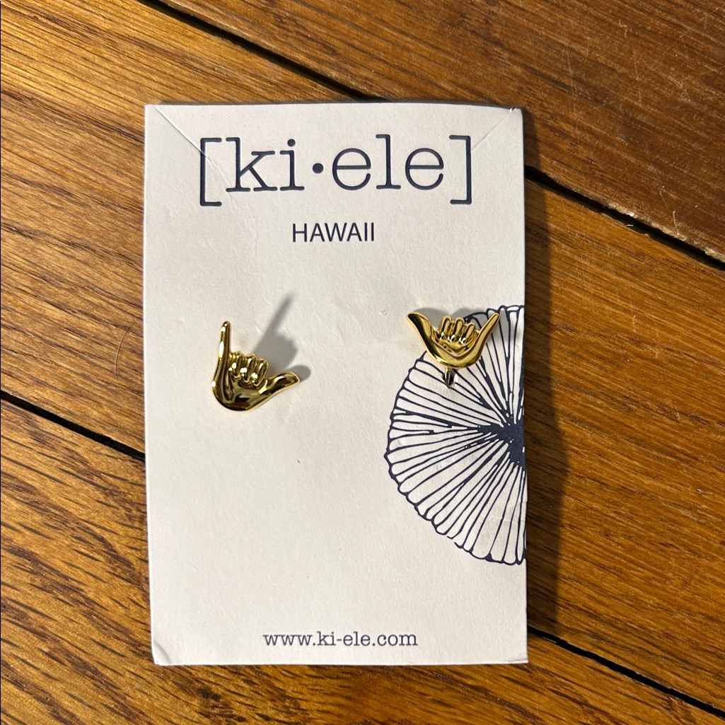 Gold Shaka Earrings